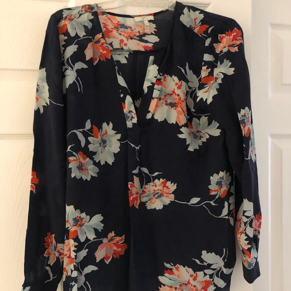Joie floral navy top